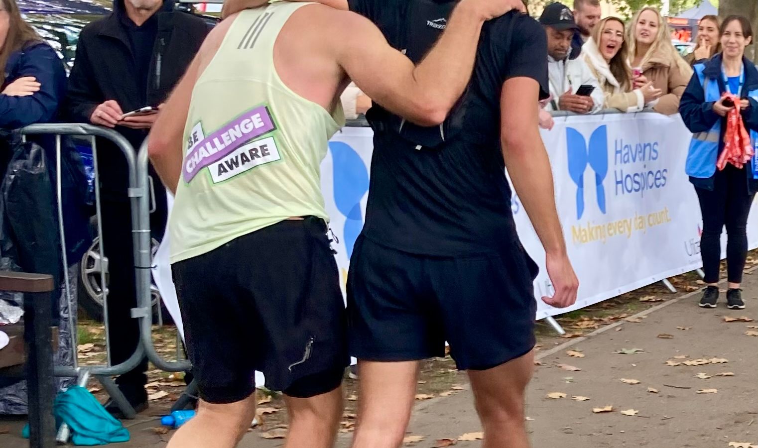 Mark Saunders completes the Chelmsford Marathon